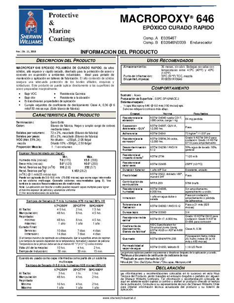 macropoxy 646 msds sheet.